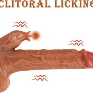 multi function thrusting and licking dildo